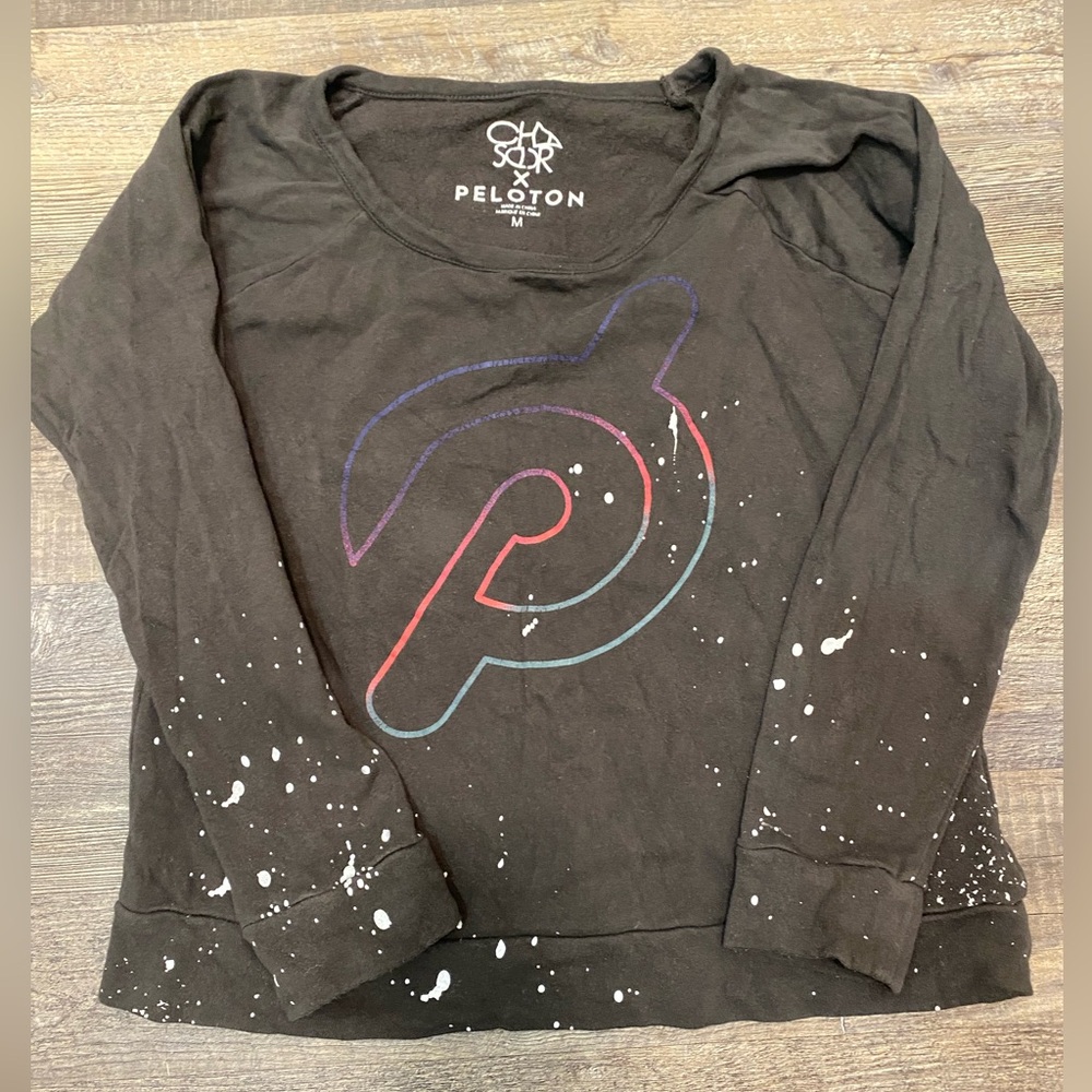 Women’s Peloton splatter pullover Medium